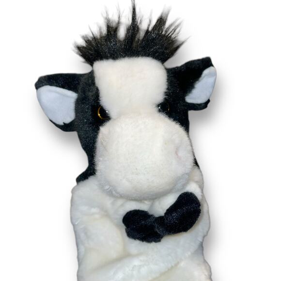 Douglas Hand Puppet Cow Arabella Plush Stuffed Animal Pretend Cuddle Toys 11" - Picture 5 of 12